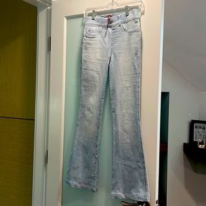 Spanx Light Wash Petite XS Flare Jeans